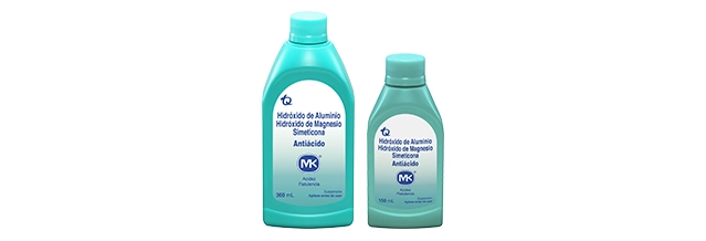Hidróxido de Magnesio + Hidróxido de Aluminio + Simeticona MK