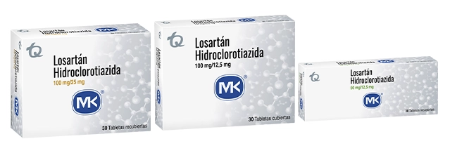 Losartán + Hidroclorotiazida MK