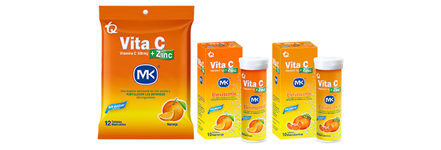 Ácido Ascórbico + Zinc - Vita C  + Zinc MK