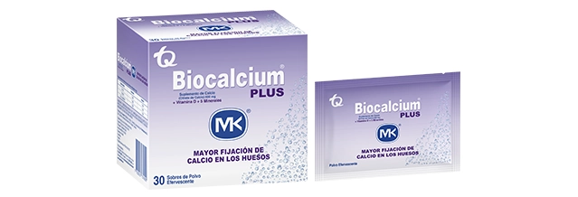 Calcio + Vitamina D + Minerales - Biocalcium Plus MK