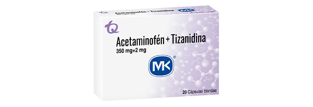 Acetaminofén + Tizanidina MK
