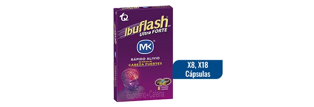 Ibuprofeno + Cafeína - Ibuflash Ultra Forte MK